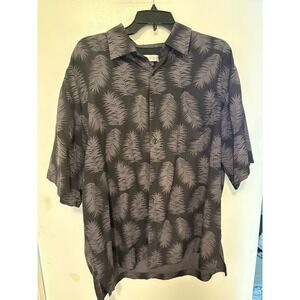 Bullock & Jones Button Down Abstract Floral Shirt Size L